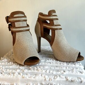 Michael Kors Blaze Peep-Toe Dress Booties